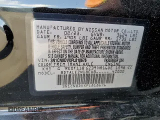 2023 Nissan Versa S с VIN 3N1CN8DVXPL818676, выставлен на аукционе Copart как лот 54084825 с пробегом 35 858 миль миль и На запчасти • Non repairable. История ставок и продаж доступна на DreamBid. Изображение 12.