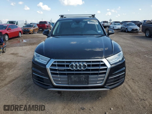 2020 Audi Q5 Premium with VIN WA1ANAFY8L2034800, listed as a Copart auction lot 56283985 with 121,952 mi miles and Salvage title. Bid and sale history available at DreamBid. Image 5.