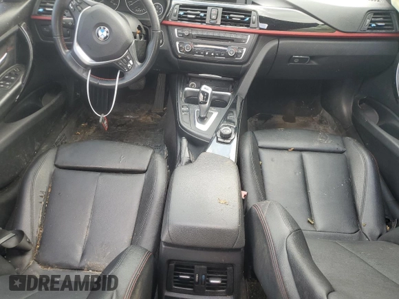 2014 BMW 3 Series 328i with VIN WBA3C1C50EK105938, listed as a Copart auction lot 57499235 with 147,083 mi miles and Salvage title. Bid and sale history available at DreamBid. Image 8.