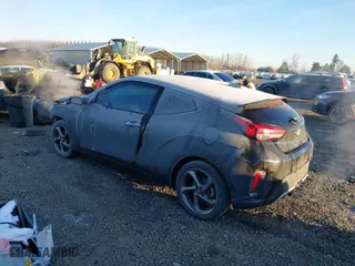 2019 Hyundai Veloster 2.0 with VIN KMHTG6AF6KU016662, listed as a IAAI auction lot 41354487 with 95,623 mi miles. Bid and sale history available at carsss.com. Image 3.