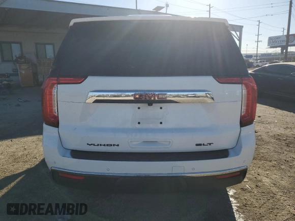 2021 GMC Yukon XL SLT with VIN 1GKS1GKD4MR252032, listed as a Copart auction lot 41763845 with 81,720 mi miles and Salvage Title. Bid and sale history available at carsss.com. Image 6.