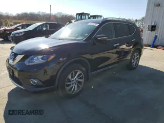 2015 Nissan Rogue SL with VIN 5N1AT2MV4FC762408, listed as a Copart auction lot 51258745 with Not Provided miles and Salvage Title. Bid and sale history available at carsss.com. Image 1.