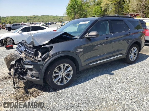 2020 Ford Explorer XLT with VIN 1FMSK8DH7LGA61080, listed as a Copart auction lot 52371865 with 74,027 mi miles and Salvage Title. Bid and sale history available at DreamBid. Image 1.