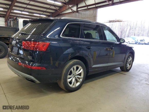 2017 Audi Q7 Premium Plus with VIN WA1LAAF78HD029250, listed as a Copart auction lot 52491135 with 141,889 mi miles and Clean Title. Bid and sale history available at carsss.com. Image 3.