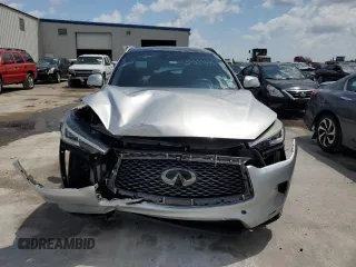 2019 Infiniti QX50 Luxe with VIN 3PCAJ5M10KF115123, listed as a Copart auction lot 57309395 with 122,978 mi miles and Salvage title. Bid and sale history available at DreamBid. Image 5.