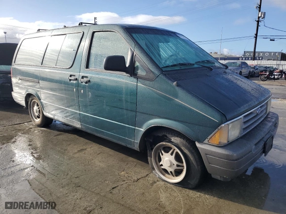 1997 Ford Aerostar Wagon XLT with VIN 1FMDA31X5VZB87438, listed as a Copart auction lot 89222265 with 0 mi miles and Salvage Title. Bid and sale history available at carsss.com. Image 4.