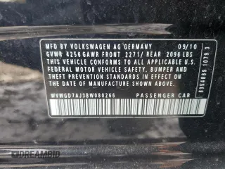 2011 Volkswagen GTI w/Sunroof & Navi PZEV z VIN WVWGD7AJ3BW080266, wystawiony jako Copart lot #88454655 z przebiegiem 171 328 mil mil oraz Szkoda całkowita • Salvage title. Historia ofert i sprzedaży dostępna na DreamBid. Obrazek 12.