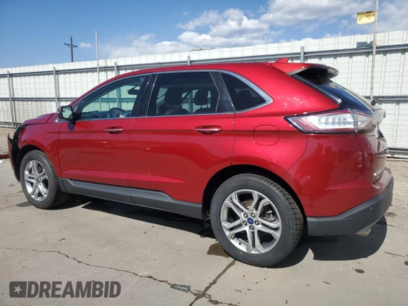 2015 Ford Edge Titanium with VIN 2FMTK4K93FBB03491, listed as a Copart auction lot 54075365 with 94,095 mi miles and Salvage Title. Bid and sale history available at carsss.com. Image 2.