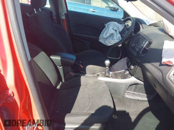 2018 Jeep Compass Sport with VIN 3C4NJCAB2JT169736, listed as a IAAI auction lot 41794046 with 86,998 mi miles. Bid and sale history available at carsss.com. Image 5.