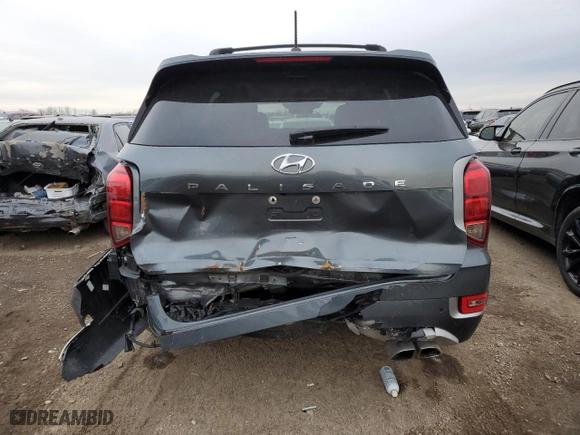 2022 Hyundai Palisade SEL with VIN KM8R2DHE8NU467249, listed as a Copart auction lot 42113265 with 64,421 mi miles and Salvage Title. Bid and sale history available at carsss.com. Image 6.