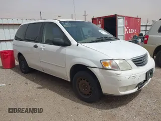2000 Mazda MPV DX with VIN JM3LW28G2Y0127117, listed as a IAAI auction lot 41896562 with 170,574 mi miles. Bid and sale history available at carsss.com. Image 1.