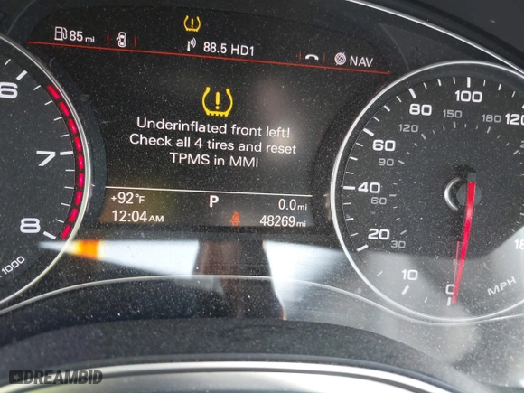 2015 Audi A6 2.0T Premium Plus with VIN WAUGFAFC0FN026501, listed as a IAAI auction lot 40129539 with 48,269 mi miles. Bid and sale history available at carsss.com. Image 7.