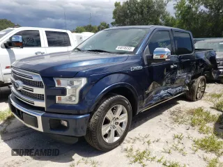 2015 Ford F-150 XL with VIN 1FTEW1CG2FFA50083, listed as a Copart auction lot 64018233 with 98,108 mi miles and Salvage Title. Bid and sale history available at carsss.com. Image 1.