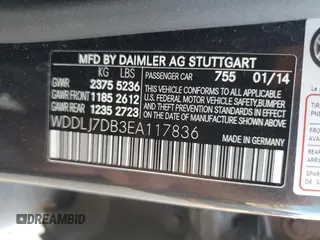 2014 Mercedes-Benz CLS-Class CLS 550 with VIN WDDLJ7DB3EA117836, listed as a Copart auction lot 77133604 with 98,489 mi miles and Salvage Title. Bid and sale history available at carsss.com. Image 12.