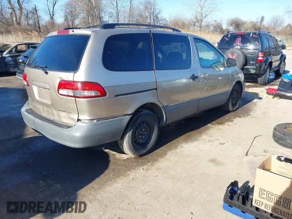 2003 Toyota Sienna LE with VIN 4T3ZF13C03U524122, listed as a IAAI auction lot 41655361 with 216,256 mi miles. Bid and sale history available at carsss.com. Image 4.