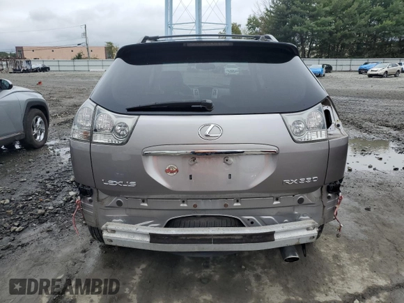 2005 Lexus RX 330 with VIN JTJHA31U150090735, listed as a Copart auction lot 73550354 with 0 mi miles and Salvage Title. Bid and sale history available at carsss.com. Image 6.