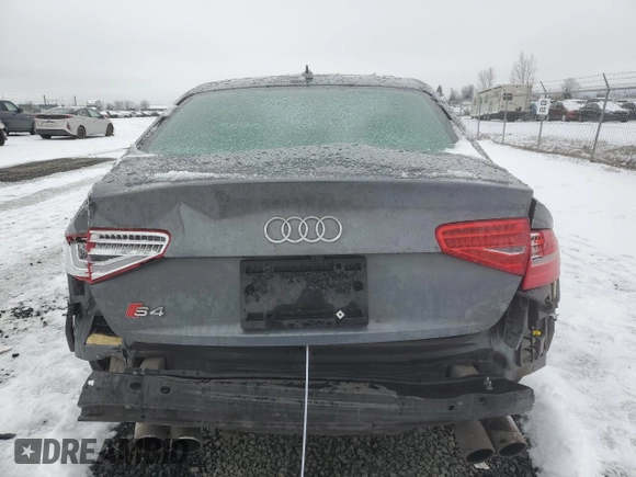 2013 Audi S4 Prestige with VIN WAUKGAFL1DA050754, listed as a Copart auction lot 45048155 with 82,012 mi miles and Salvage Title. Bid and sale history available at DreamBid. Image 6.