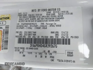 2016 Ford Fusion SE with VIN 3FA6P0HD4GR292670, listed as a IAAI auction lot 40439401 with 149,524 mi miles. Bid and sale history available at carsss.com. Image 9.