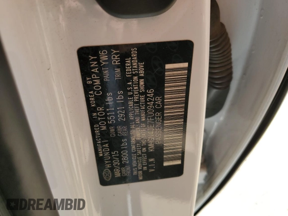 2015 Hyundai Genesis 3.8L with VIN KMHGN4JE7FU094246, listed as a Copart auction lot 73562244 with 67,895 mi miles and Salvage Title. Bid and sale history available at carsss.com. Image 12.