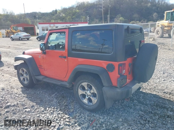 2015 Jeep Wrangler Sport with VIN 1C4AJWAG7FL582721, listed as a IAAI auction lot 41989505 with 102,961 mi miles. Bid and sale history available at carsss.com. Image 3.