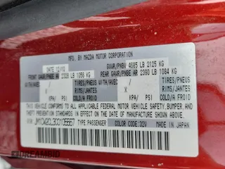 2012 Mazda 5 Touring z VIN JM1CW2CL3C0105567, wystawiony jako Copart lot #59343205 z przebiegiem 110 410 mil mil oraz Szkoda całkowita • Salvage title. Historia ofert i sprzedaży dostępna na DreamBid. Obrazek 14.