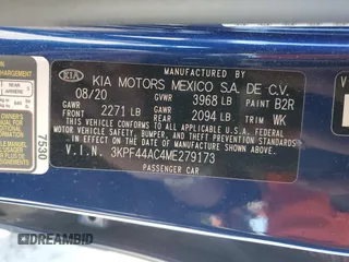2021 Kia Forte GT with VIN 3KPF44AC4ME279173, listed as a Copart auction lot 49910305 with 70,657 mi miles and Salvage Title. Bid and sale history available at carsss.com. Image 14.