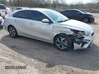 2021 Kia Forte LXS with VIN 3KPF24ADXME339858, listed as a IAAI auction lot 41935743 with 46,091 mi miles. Bid and sale history available at carsss.com. Image 1.