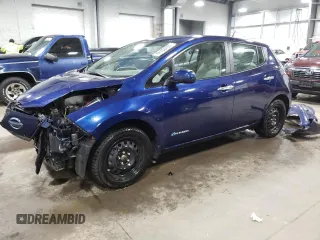 2016 Nissan LEAF S with VIN 1N4BZ0CP5GC308626, listed as a Copart auction lot 42102433 with 65,657 mi miles. Bid and sale history available at carsss.com. Image 1.