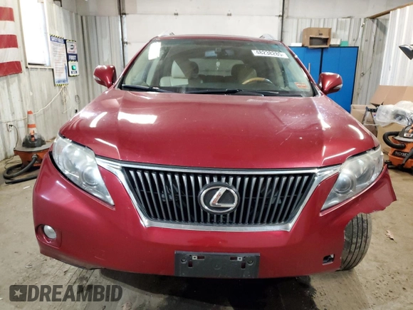 2011 Lexus RX 350 with VIN 2T2BK1BA9BC091756, listed as a Copart auction lot 48238285 with 184,157 mi miles and Salvage Title. Bid and sale history available at DreamBid. Image 5.