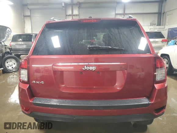 2016 Jeep Compass Sport with VIN 1C4NJDBBXGD549443, listed as a Copart auction lot 52427145 with 90,904 mi miles and Salvage Title. Bid and sale history available at carsss.com. Image 6.