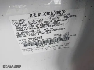 2011 Ford Flex SEL with VIN 2FMGK5CC1BBD15530, listed as a IAAI auction lot 41406307 with 148,172 mi miles. Bid and sale history available at carsss.com. Image 9.
