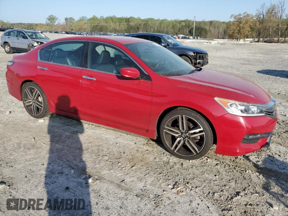 2017 Honda Accord Sedan Sport with VIN 1HGCR2F5XHA138377, listed as a Copart auction lot 51227865 with 85,891 mi miles and Salvage Title. Bid and sale history available at carsss.com. Image 4.