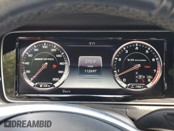 2016 Mercedes-Benz S-Class AMG S 63 with VIN WDDUG7JB7GA230120, listed as a Copart auction lot 70949214 with 112,697 mi miles and Salvage Title. Bid and sale history available at carsss.com. Image 9.