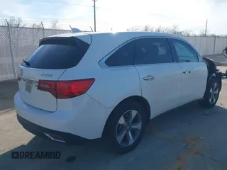 2016 Acura MDX with VIN 5FRYD3H22GB011042, listed as a IAAI auction lot 41383286 with 151,781 mi miles. Bid and sale history available at carsss.com. Image 4.