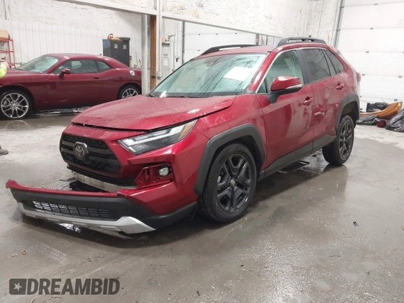 2023 Toyota RAV4 Adventure with VIN 2T3J1RFV9PW359250, listed as a IAAI auction lot 41170551 with 37,388 mi miles. Bid and sale history available at carsss.com. Image 17.
