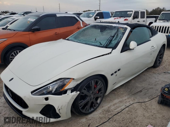 2018 Maserati GranTurismo Sport with VIN ZAM45VMA0J0309094, listed as a Copart auction lot 74764344 with Not provided miles and Salvage title. Bid and sale history available at DreamBid. Image 1.