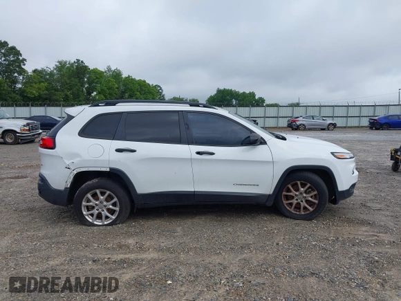2016 Jeep Cherokee Sport with VIN 1C4PJLAB6GW190729, listed as a IAAI auction lot 42493948 with 164,613 mi miles and . Bid and sale history available at DreamBid. Image 13.