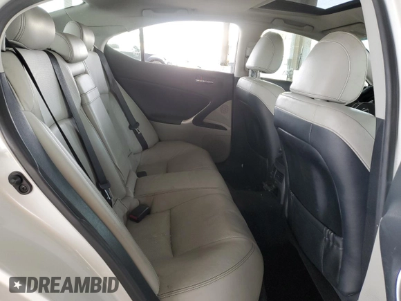 2012 Lexus IS 250 with VIN JTHBF5C26C5181502, listed as a Copart auction lot 47047335 with 184,726 mi miles and Salvage Title. Bid and sale history available at DreamBid. Image 10.