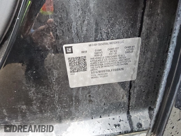 2020 Chevrolet Malibu LS with VIN 1G1ZB5ST0LF016926, listed as a Copart auction lot 44571315 with 132,771 mi miles and Clean Title. Bid and sale history available at DreamBid. Image 12.