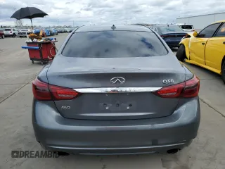 2018 Infiniti Q50 3.0t LUXE with VIN JN1EV7AR3JM610873, listed as a Copart auction lot 48164755 with 107,018 mi miles and Salvage Title. Bid and sale history available at carsss.com. Image 6.
