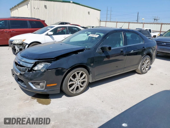 2012 Ford Fusion SEL with VIN 3FAHP0JG2CR118765, listed as a Copart auction lot 52598145 with 104,231 mi miles and Salvage Title. Bid and sale history available at carsss.com. Image 1.