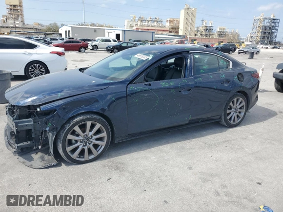 2022 Mazda 3 Select z VIN 3MZBPABL1NM300262, wystawiony jako Copart lot #48976245 z przebiegiem 77 874 mil mil oraz Szkoda całkowita • Salvage title. Historia ofert i sprzedaży dostępna na DreamBid. Obrazek 1.