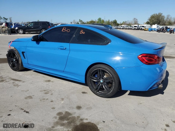 2015 BMW 4 Series 435i xDrive with VIN WBA3R5C53FK189597, listed as a Copart auction lot 45807065 with 105,313 mi miles and Salvage Title. Bid and sale history available at carsss.com. Image 2.