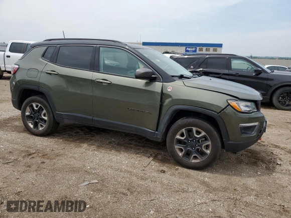 2018 Jeep Compass Trailhawk z VIN 3C4NJDDB4JT307441, wystawiony jako Copart lot #58485585 z przebiegiem 158 871 mil mil oraz Szkoda całkowita • Salvage title. Historia ofert i sprzedaży dostępna na DreamBid. Obrazek 4.