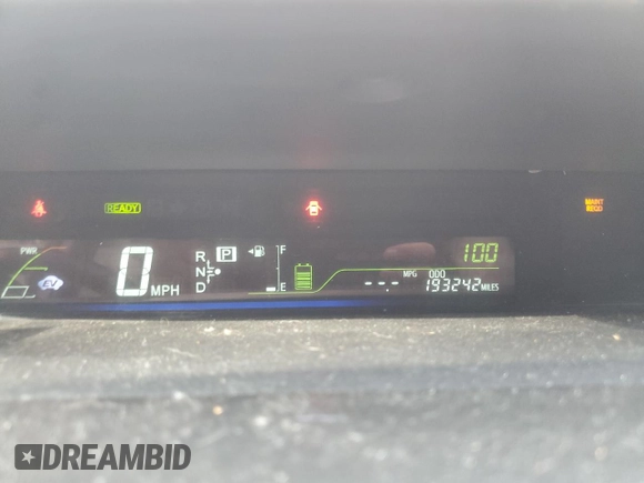 2012 Toyota Prius Two with VIN JTDZN3EU2C3143492, listed as a Copart auction lot 44762155 with 193,242 mi miles and Clean Title. Bid and sale history available at DreamBid. Image 9.