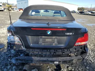 2011 BMW 1 Series 128i with VIN WBAUN1C51BVH82671, listed as a Copart auction lot 43661475 with 115,129 mi miles and Salvage Title. Bid and sale history available at carsss.com. Image 6.