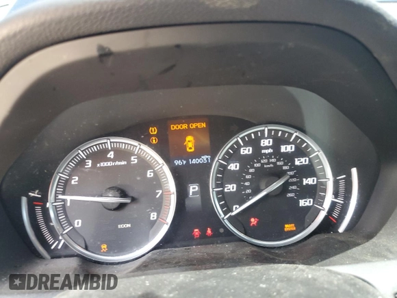 2015 Acura TLX with VIN 19UUB1F33FA022727, listed as a Copart auction lot 53667755 with 140,031 mi miles and Salvage title. Bid and sale history available at DreamBid. Image 9.