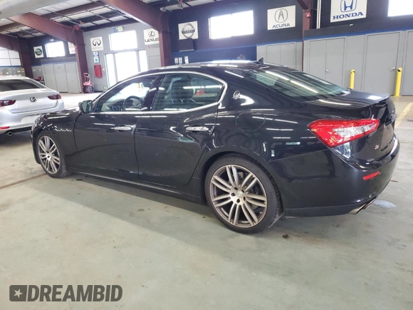 2015 Maserati Ghibli S Q4 with VIN ZAM57RTA3F1150242, listed as a Copart auction lot 61202585 with 21,271 mi miles and Salvage title. Bid and sale history available at DreamBid. Image 2.