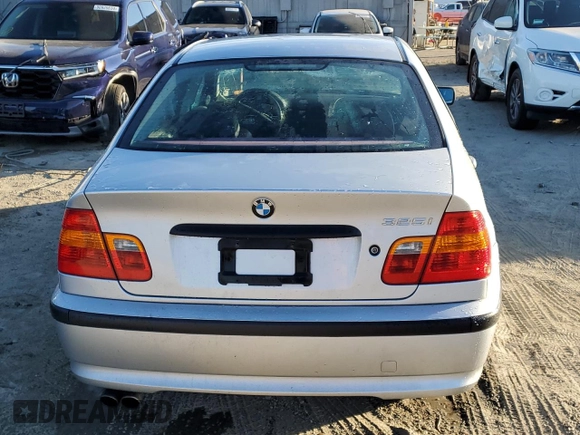 2003 BMW 3 Series 325i with VIN WBAAZ33423PH30708, listed as a Copart auction lot 81006754 with 192,110 mi miles and Salvage Title. Bid and sale history available at carsss.com. Image 6.