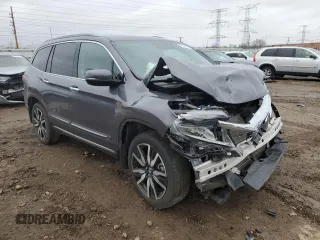 2021 Honda Pilot Touring 8-Passenger with VIN 5FNYF5H91MB023571, listed as a Copart auction lot 81325294 with Not Provided miles and Salvage Title. Bid and sale history available at DreamBid. Image 4.